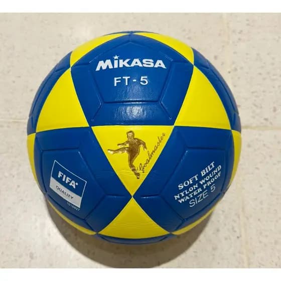Bola De Futvôlei Futevolei Mikasa Ft 5 - Ft5 Original AZUL AMARELA(IMPORTADA)