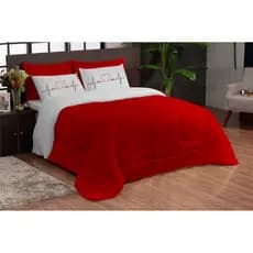 Kit Dupla Face Casal Queen 5 Peças Vida Varias cores