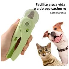 Cortador De Unha Pet Alicate Com Luz Led Para Cães E Gatos