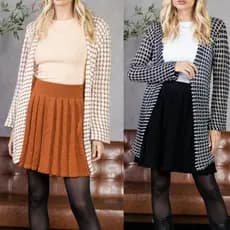 Cardigan Casaco Blusa Tricô Inverno Segunda Pele Manga Longa Kimono Feminino Blogueirinha Fashion Outono Inverno