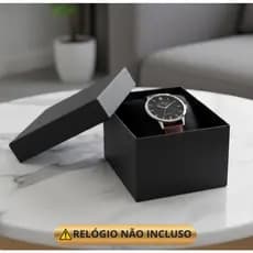 Caixa com Almofada Para Relógio Jóia Estojo Com Espuma Veludo Premium Presente Alta Qualidade