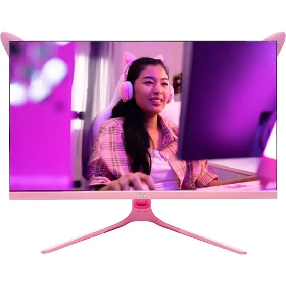 Monitor LED 27" Rosa Desempenho Full HD, 100Hz e 1ms para Jogos, Home Office e Entretenimento