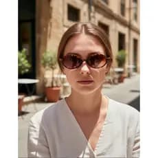 NOVO Oculos de Sol Feminino Miu Miu Oval Blogueira Influencer Retro Vintage Y2k Moda Brasil Modernos UV400 Leopardo Top