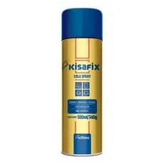 Cola Spray De Contato Sapateiro Tapeceiro Marceneiro Madeira Espuma Tecido Artesanato Kisafix 340g