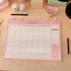Caderno agenda planner mensal semanal organização vida estudante trabalhador executivo