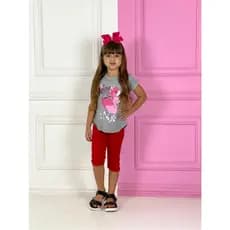 Conjunto Menina Infantil Camiseta e Calça Legging