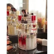 Organizador Maquiagem e Cosméticos Acrílico Giratório 360º
