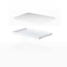Bandeja Organizadora Acrilico Cristal Penteadeira Banheiro Cozinha Cor Branca