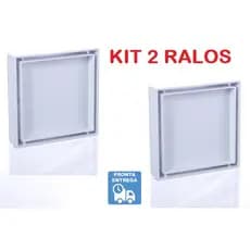 Kit 2 Ralos 13x13 Cm Invisível Oculto Branco Resistente !!