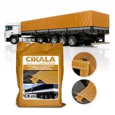 Caminhão Ck600 Lona Laranja 10X4 Metros Pvc Com 1/2 Argolas Para Carga Pesada E Proteção Na Estrada