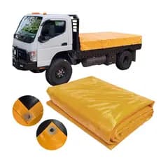 Lona Laranja x Preta CK400 Caminhão 4x10 Mt Segurança no Transporte de Mercadorias
