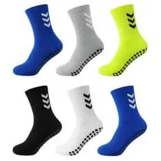 Kit 5 Pares Meia Esportiva Antiderrapante Infantil Juvenil do 27 ao 35
