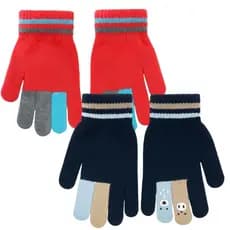 Par de Luvas Inverno Infantil Frio Bichinhos Quentinha