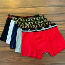 Kit 3 ou 5 Cuecas Algodão Box Boxer Cotton Masculina Adulto