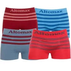 Kit 4 Cuecas Boxer Box Masculina Confortável Sortido