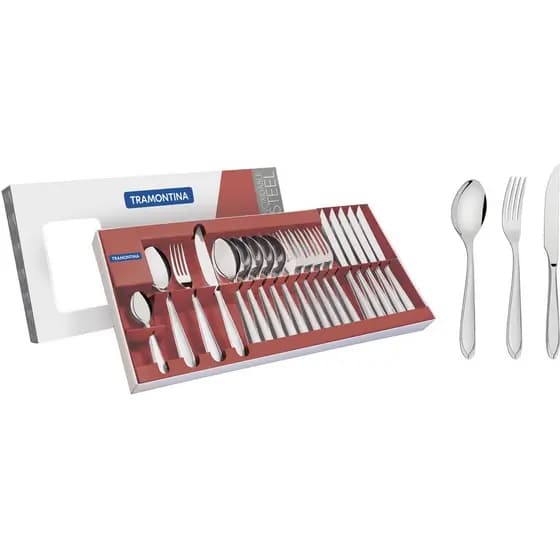 Faqueiro Tramontina Inox Facas P/ Churrasco Laguna 24 Pç