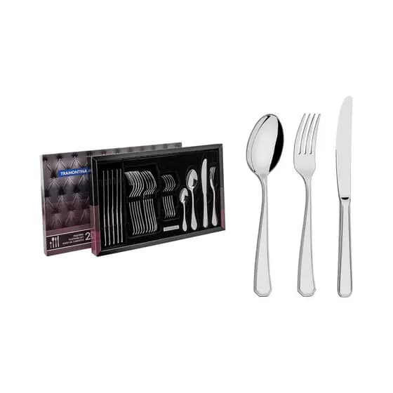 Faqueiro Tramontina Aço Inox P/ Mesa Sonata 24 Pç