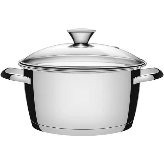 Caçarola Funda Tramontina Inox Tampa de Vidro Allegra 22cm
