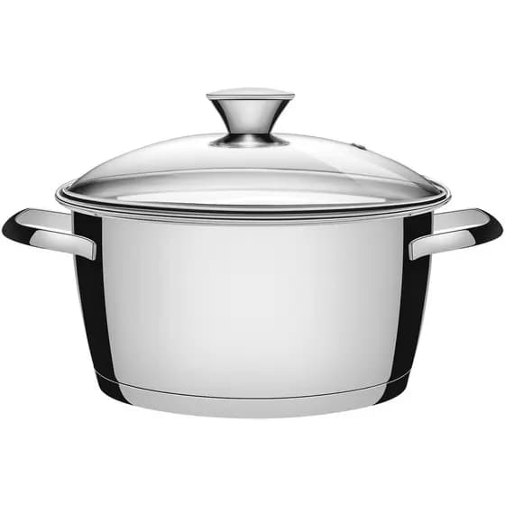 Caçarola Funda Tramontina Inox Tampa de Vidro Allegra 20cm