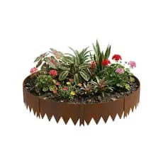 Limitador Metálico Flexível 15cm x 1mt x 1,5mm Ferrugem 6 Pç