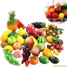 Kit C/24 Frutas Artificiais Decorativas Tamanhos Reais