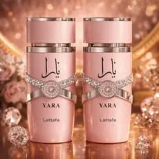 Kit 02 Perfume Yara Lattafa Feminino EDP 100ml Importado Árabe |  Alta Fixação