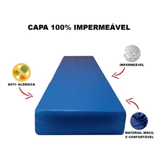Kit 06 Capa Protetora De Colchão Imper Solteiro Com Ziper REF:039A