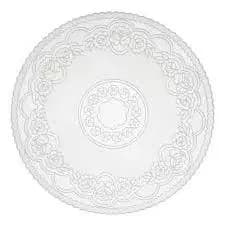 kit 03 Toalha Americana Croché PVC Branca Para Bandeja , Geladeira, Centro De Mesa Redonda