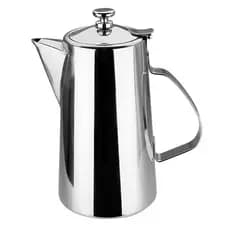 01 Bule Aço Inox Cha, Cafe , Leite Com Bico Curto 2000litors