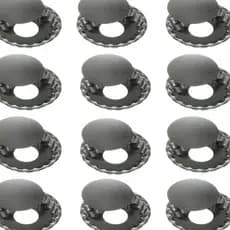 Kit Com 24 Formas Crespa Fundo Removível Para Mini Tortinha 9,5x1,5cm
