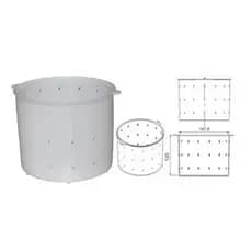 Forma Para Queijo Minas 1kg Em Polietileno 15x12CM