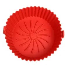 Forma Assadeira de Silicone Antiaderente Para Air Fryer Fritaderia eletrica Forno Micro-Ondas