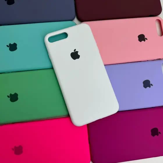 Capa para iPhone 7 Plus / 8 Plus Com Logo Apple Capa + Pelicula 3D ou So 1 Capinha Aveludada