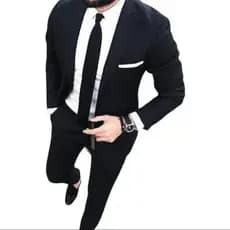 Terno masculino Slim Oxford preto kit( calça+paleto)TERNO Corte Italiano 2 Botões- para Executivos, Noivos, Festas