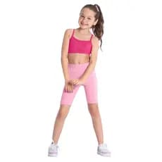 Shorts Infantil Bermuda Cotton Menina Legging