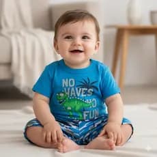 Conjunto Infantil Bebe Camiseta e Bermuda Multimarcas
