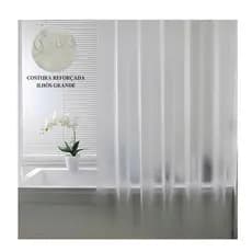 Cortina Box Banheiro Antimofo Fosca Flexível 1.40m × 2,00m