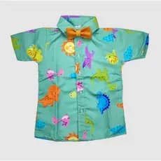 Camisa Temática Dinossauro Tema Aniversário Roupa Infantil Festa de Aniversário Roupa de criança Blusa E GRAVATA