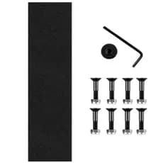 Lixa de skate street preta auto colante GP skate + parafuso de base allen com chave porca 10mm
