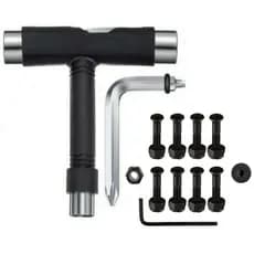 Chave De Skate T Manutenção E Montagem + Parafuso Base Allen com porca 10mm