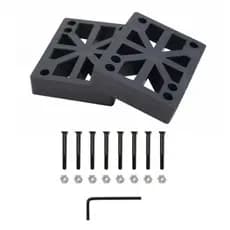 Pads Skate Longboard 15mm + Parafuso De Base 40mm Allen Elevador Riser