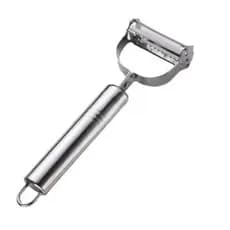 Descascador INOX Legumes Frutas Dupla Lâmina Móvel 2 Em 1 Descascador de Verduras Frutas