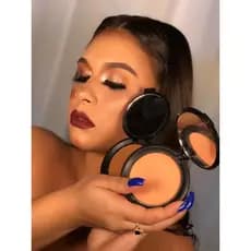 Contorno em pó para maquiagem profissional pó compacto