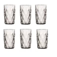 Copo Diamond Clear 350ml Copo Vidro Diamante Transparente