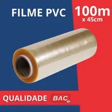 Rolo Bobina Plastico De Filme Pvc 45cm X 100 Metros Qualidade BAC
