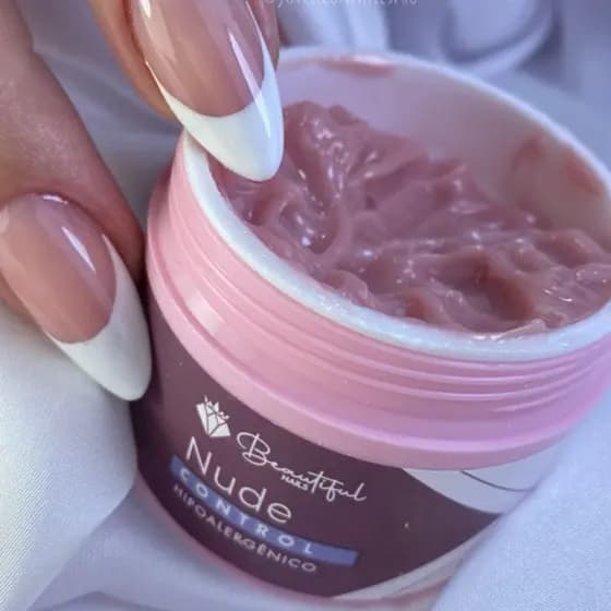 Gel Control Nude 14g - Beautiful Nails- gel para alongamento de unhas, molde f1, gel construtor.