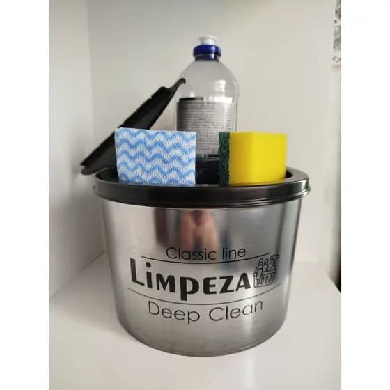 Porta detergente Organizador Kit limpeza cozinha lavanderia Kit Pia detergente esponja rodinho
