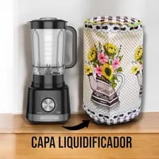Capa Decorativa Para Liquidificador Estampada Resistente Prática Para Cozinha