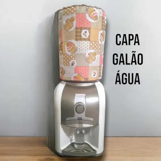 Capa água Galão 20L Estampada Proteção Decoração Para Cozinha