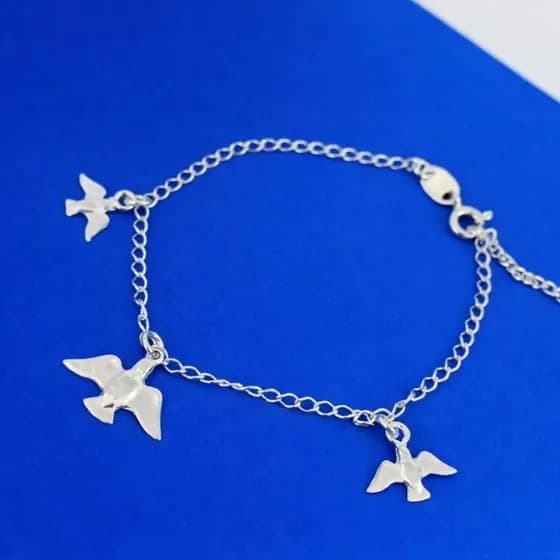 pulseira Infantil Espirito santo em prata 925!